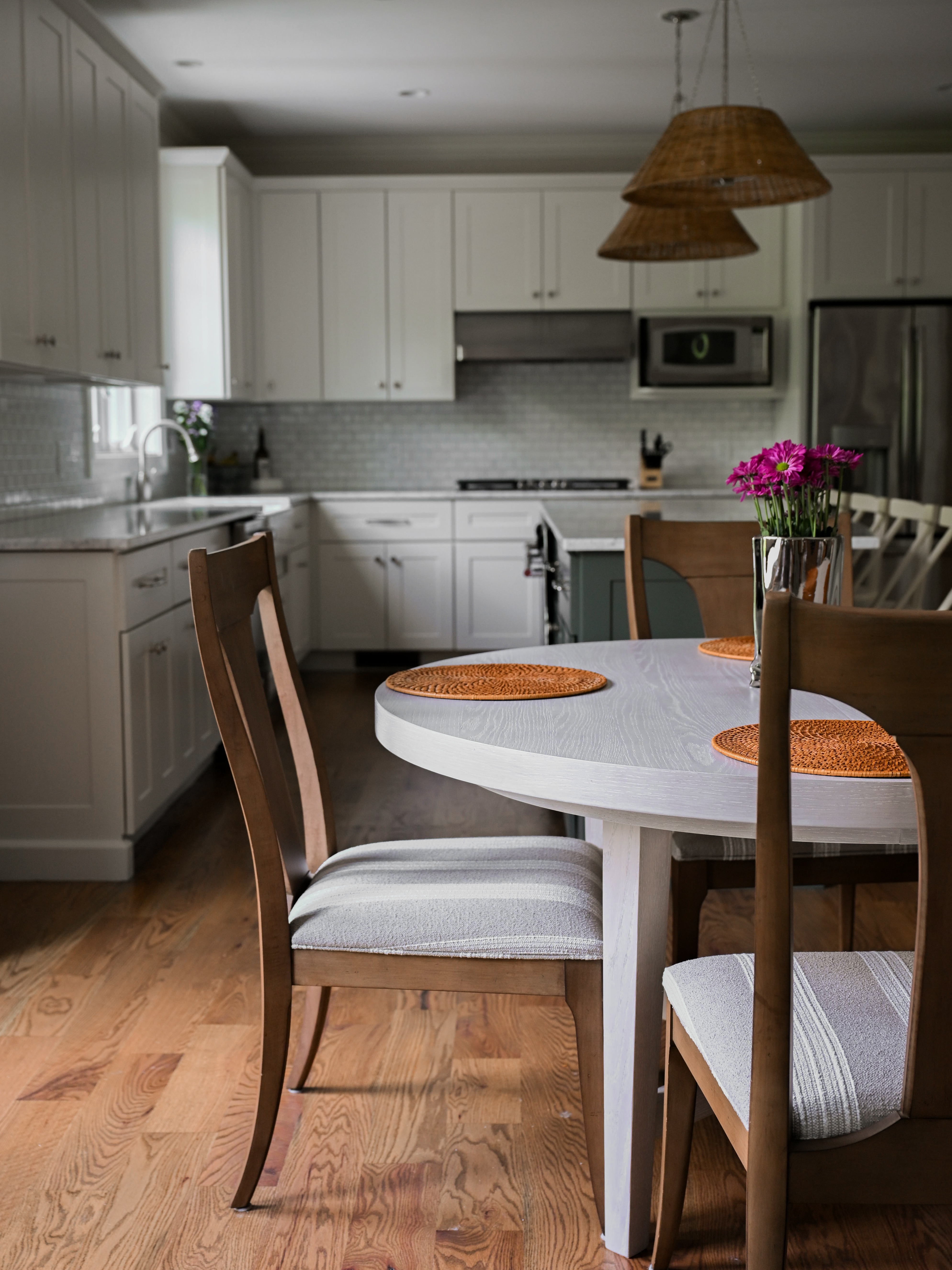 White kitchen dining 
